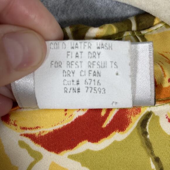 VTG Timbuktu Jacket Small Floral Cotton Stretch Maximalist Autumn Granny Cottage - Picture 6 of 10